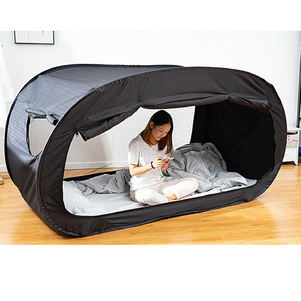 Foldable Camping Tent Fully Enclosed Privacy Bed Canopy with Mosquito Net Portable Sunshade Tent Outdoor & Indoor Use