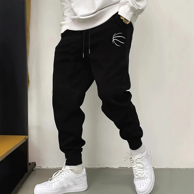 Mens Sweatpants Printed Casual Pants Outdoors Fitness Sports Jogging Man Trousers Daily Running Pants 2026 Basketball Sportswear