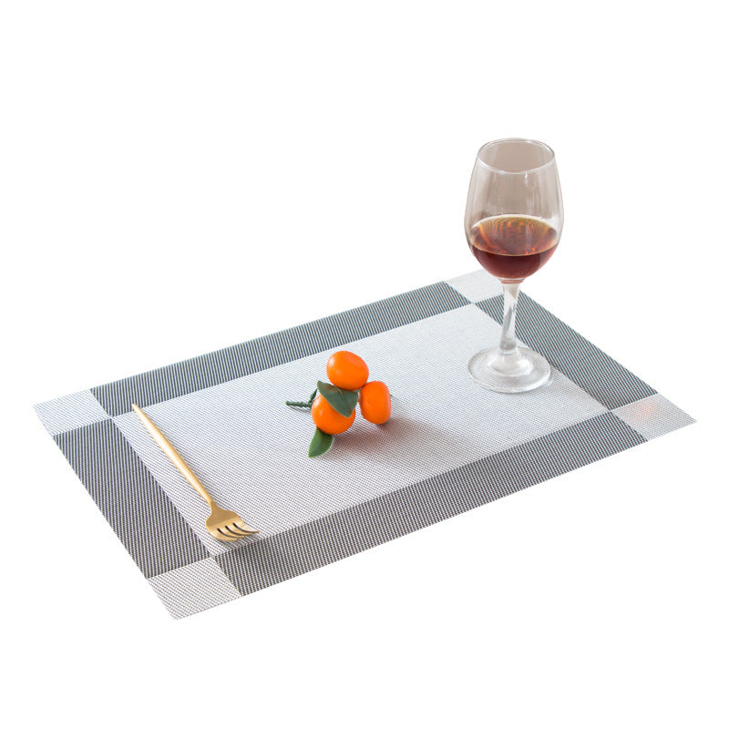 4/6Pcs Table Mat Set Non-Slip Bowl Pad Coaster Set Washable PVC Dining Table Placemats Modern Home Decoration Accessories