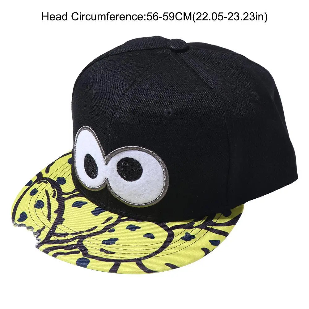 Snapback Hat Eye Pizza Baseball Cap Letter Embroidery Sunscreen Sun Hat Hip-hop Korean Style Peaked Cap Sports