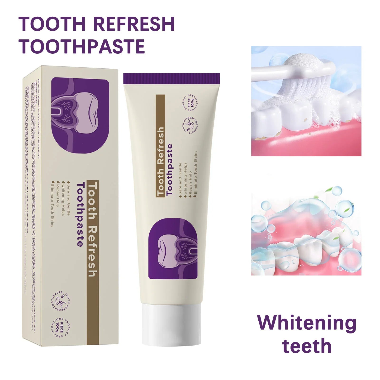 Tooth Repairing Toothpaste Whitening Teeth Fresh Mouth Tartar Stain Remover Bright Dental Cleaning Inhibit Bad Breath Toothpaste