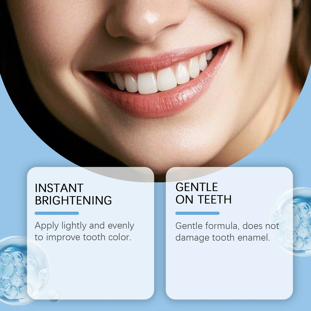 Teeth Whitening Paint Cleansing Plaque Stain Remove Tooth Pigments Brightening Yellow Teeth Fresh Breath Dental Bleaching Polish