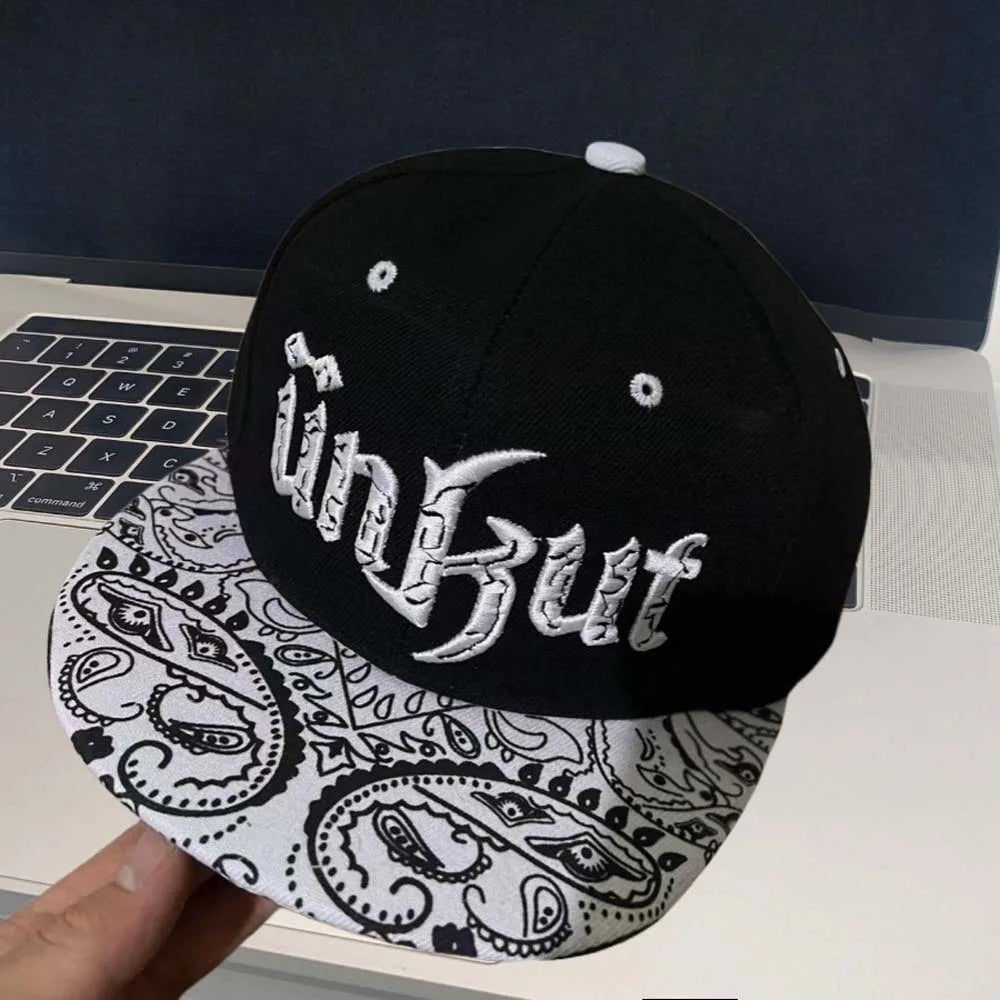 Adjustable Letter Embroidery Flat Brim Hat Korean Style Hip - hop Dance Snapback Hats Cotton Sunscreen Street Style Baseball Cap - The Melt Theory Lab by Kandylandlaiid LLC