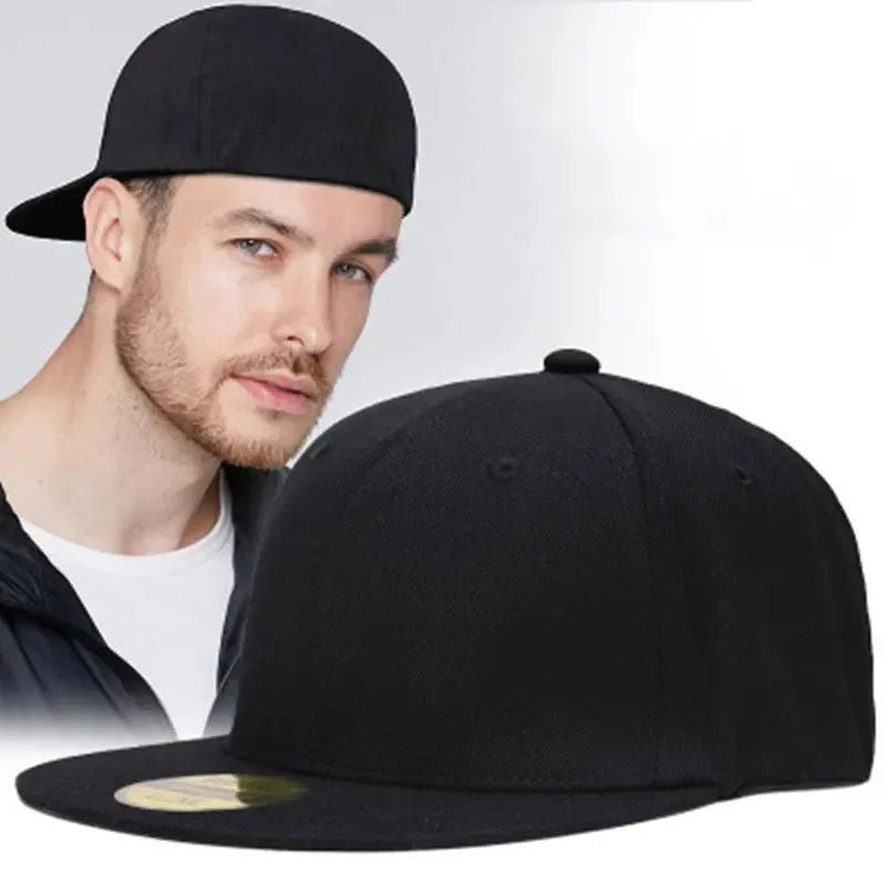 Adult Back Closed Baseball Cap for Small Head Lady Man Blank Hiphop Snapback Hat Fitted Flat Caps 57cm to 59cm - The Melt Theory Lab by Kandylandlaiid LLC