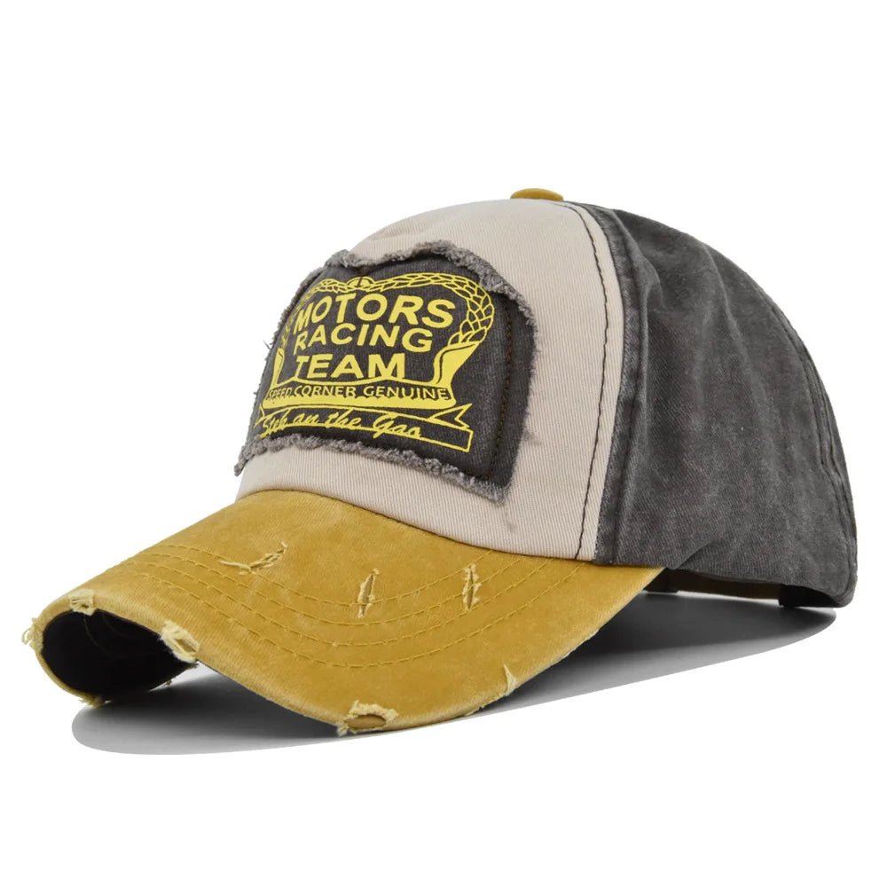 Baseball Cap Snapback Hat MOTORS RACING TEAM Sun hat Spring Autumn baseball cap Sport cap Hip Hop Fitted Cap Hat For Men Women - The Melt Theory Lab by Kandylandlaiid LLC