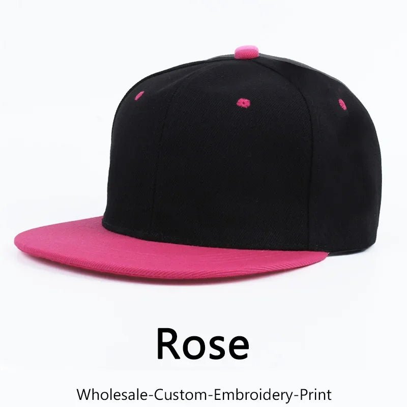 Custom Embroidery Hip - hop Snapback Hat for Men and Women Baseball Cap Wholesale DIY Design Print Sunshade Hats American style - The Melt Theory Lab by Kandylandlaiid LLC