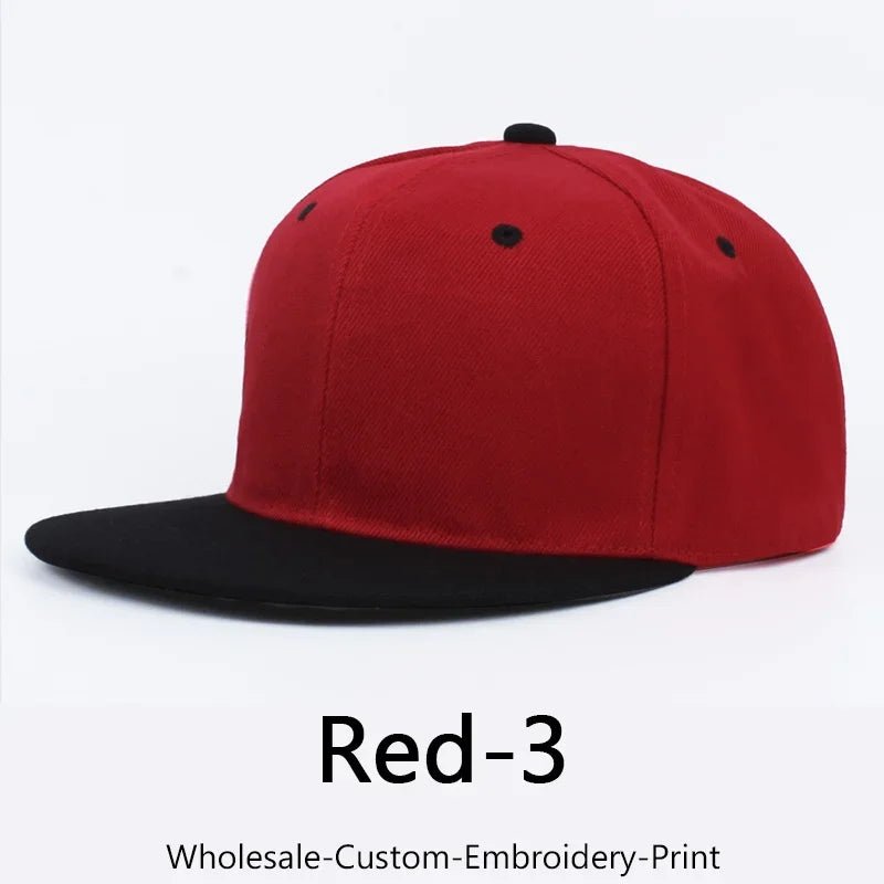 Custom Embroidery Hip - hop Snapback Hat for Men and Women Baseball Cap Wholesale DIY Design Print Sunshade Hats American style - The Melt Theory Lab by Kandylandlaiid LLC