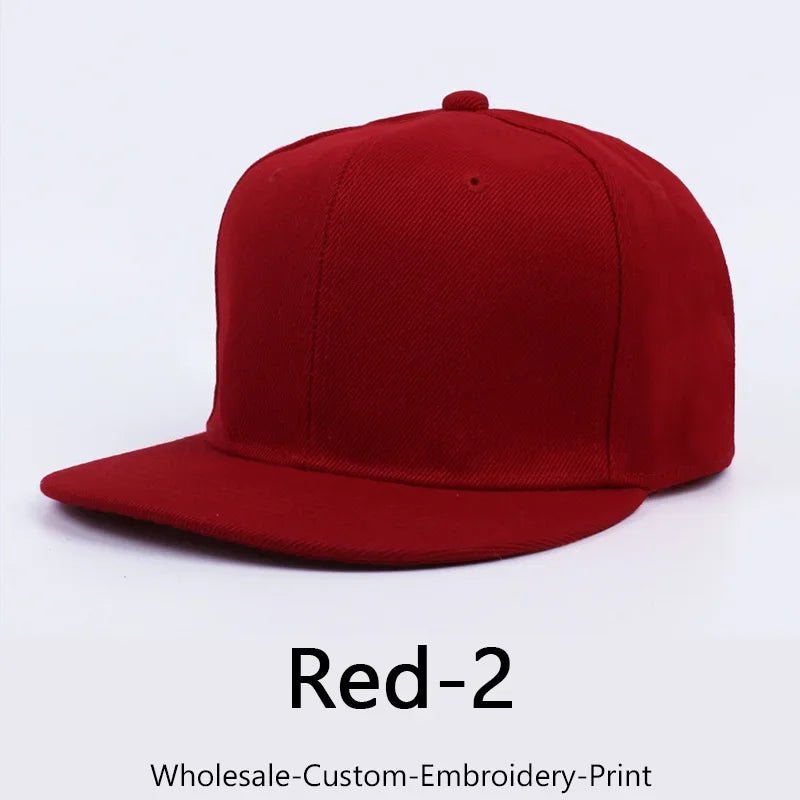 Custom Embroidery Hip - hop Snapback Hat for Men and Women Baseball Cap Wholesale DIY Design Print Sunshade Hats American style - The Melt Theory Lab by Kandylandlaiid LLC