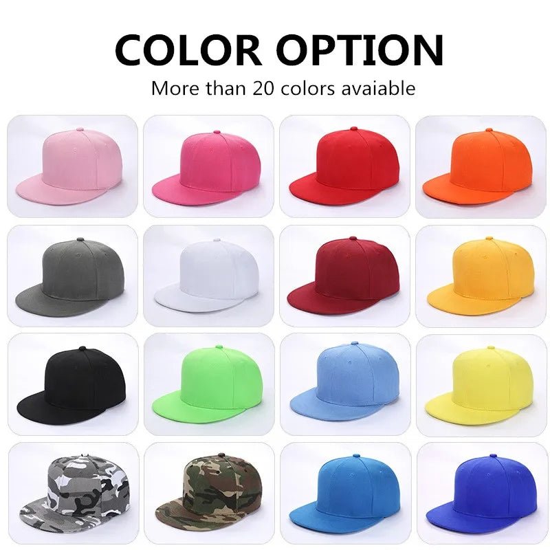 Custom snapback caps Outdoor sports hip hop flat hip hop hat for men Women Trucker caps 1 piece DIY logo Sun hats gorros - The Melt Theory Lab by Kandylandlaiid LLC