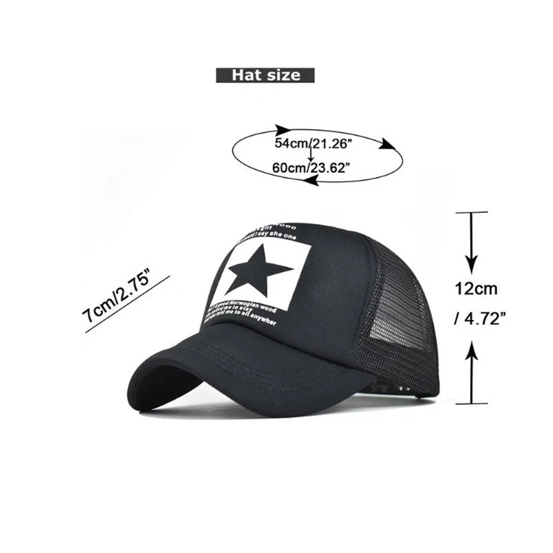 Fashion Summer Baseball Cap Snapback Mesh Trucker Hats Hip Hop Caps Cool Men Caps Female Outdoor Casual Sun Hat High Quality - The Melt Theory Lab by Kandylandlaiid LLC