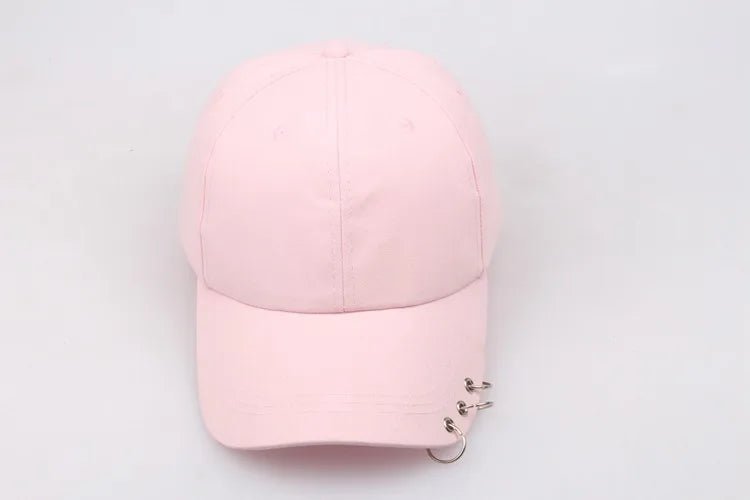Hip Hop Women's Baseball Cap With Ring Circle Snapback Hats For Men Women Unisex Dad Hat Adjustable Kpop Korean Style Gorra - The Melt Theory Lab by Kandylandlaiid LLC