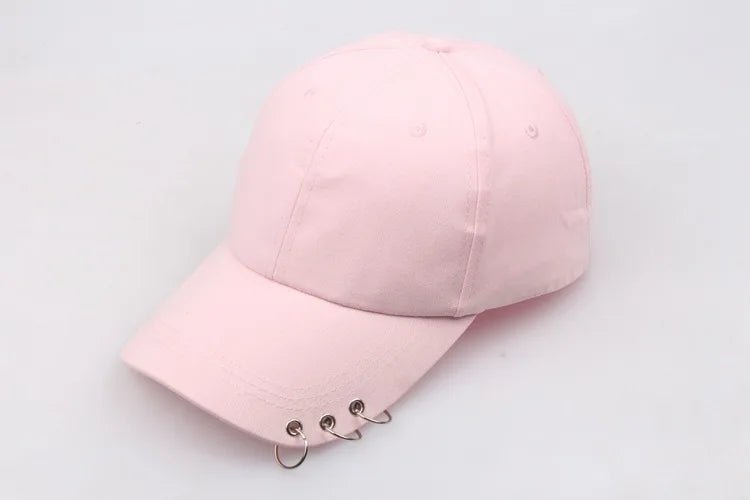 Hip Hop Women's Baseball Cap With Ring Circle Snapback Hats For Men Women Unisex Dad Hat Adjustable Kpop Korean Style Gorra - The Melt Theory Lab by Kandylandlaiid LLC