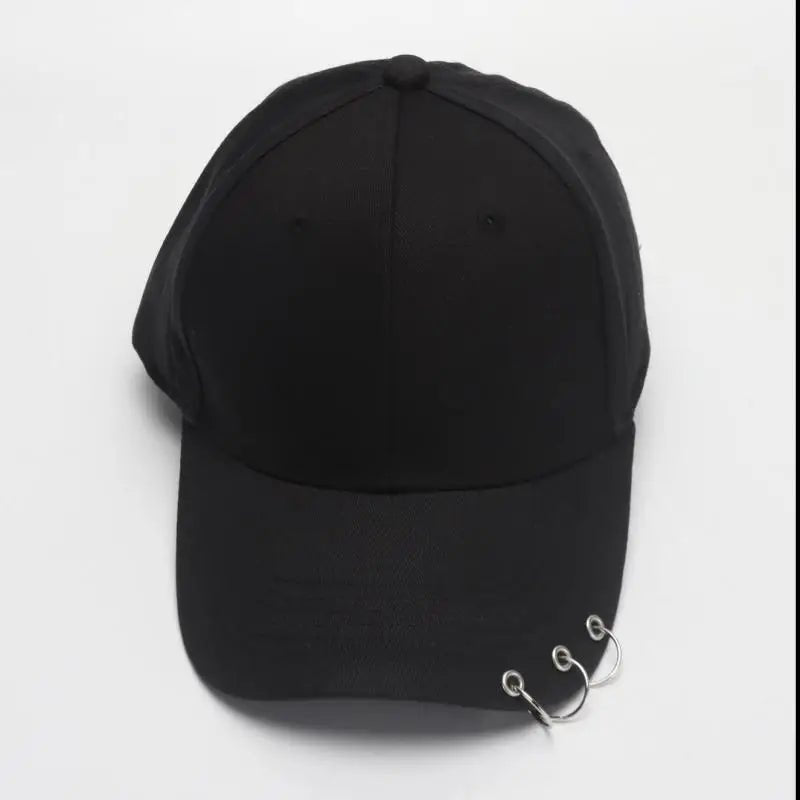 Hip Hop Women's Baseball Cap With Ring Circle Snapback Hats For Men Women Unisex Dad Hat Adjustable Kpop Korean Style Gorra - The Melt Theory Lab by Kandylandlaiid LLC