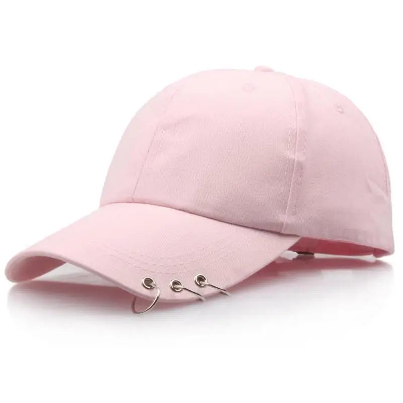 Hip Hop Women's Baseball Cap With Ring Circle Snapback Hats For Men Women Unisex Dad Hat Adjustable Kpop Korean Style Gorra - The Melt Theory Lab by Kandylandlaiid LLC