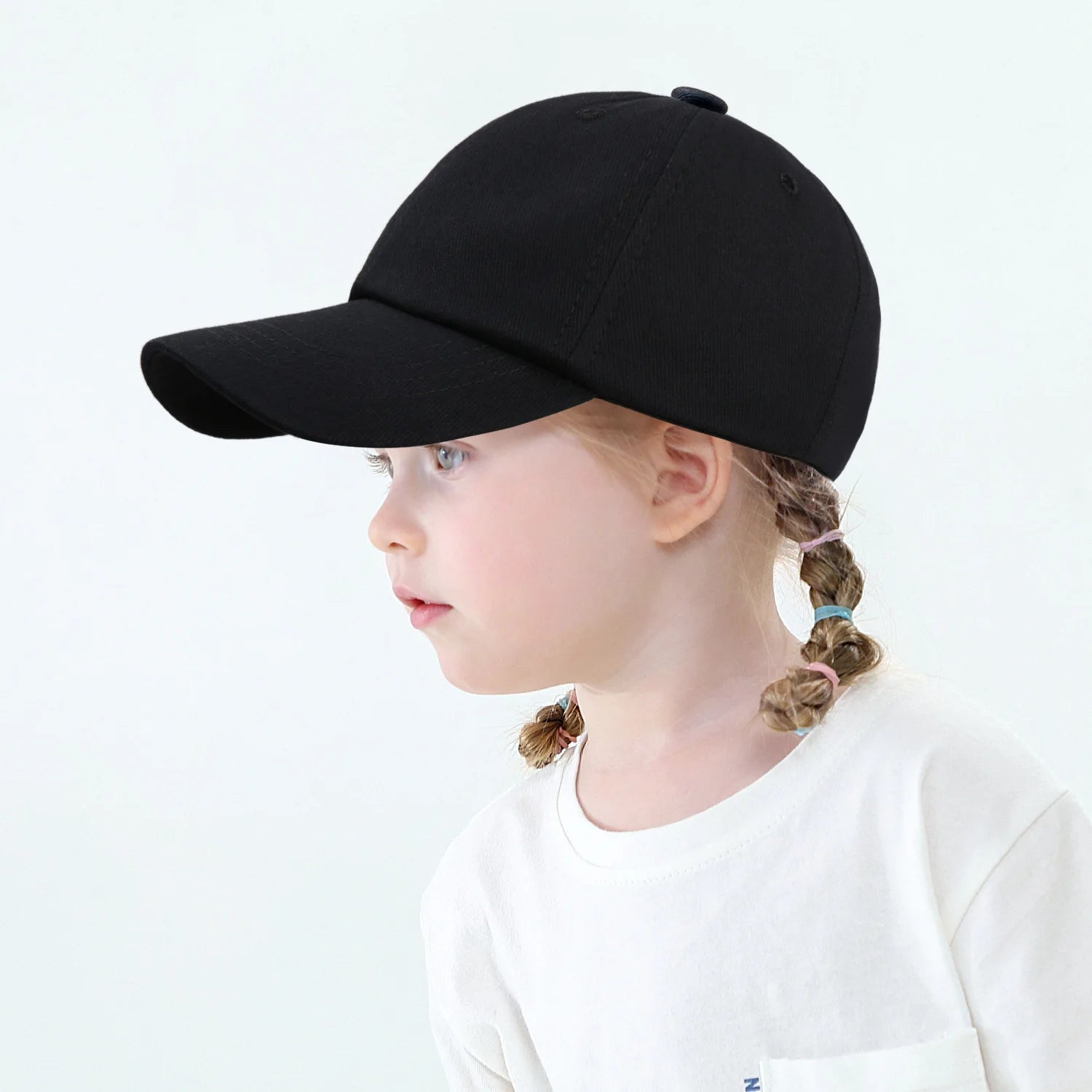 Kids Snap Back Baseball Cap Solid Color Spring Summer Hip Hop Boy Hats Sun Caps Adjustable Breathable Outdoor Travel Kids Hats - The Melt Theory Lab by Kandylandlaiid LLC