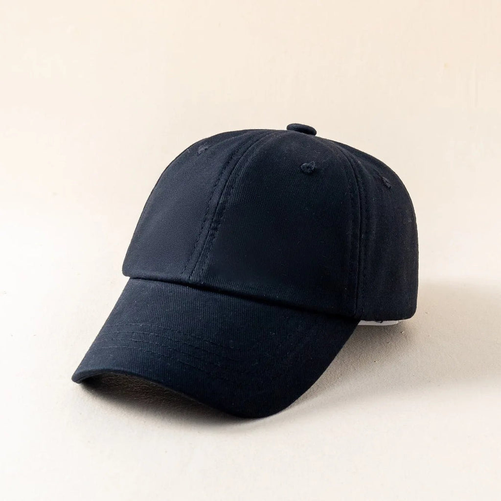 Kids Snap Back Baseball Cap Solid Color Spring Summer Hip Hop Boy Hats Sun Caps Adjustable Breathable Outdoor Travel Kids Hats - The Melt Theory Lab by Kandylandlaiid LLC