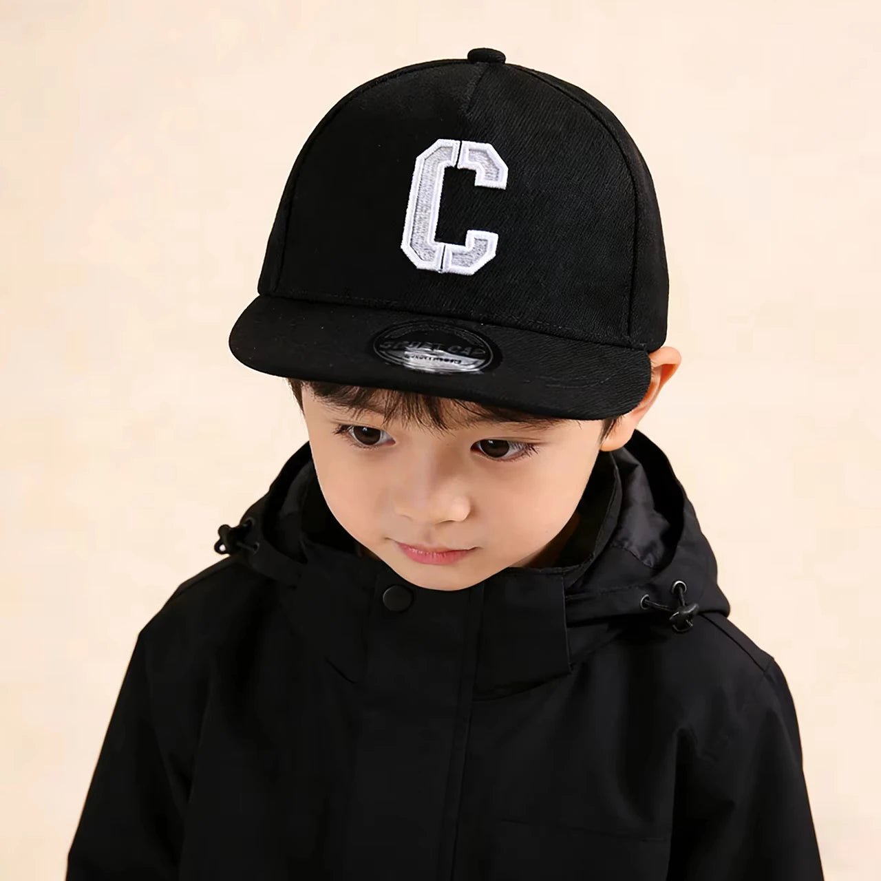 Kids Snapback Cap Embroidered Letter Flat Brim Baseball Hat for Children Boy Girl Solid Color Summer Sun Hats - The Melt Theory Lab by Kandylandlaiid LLC