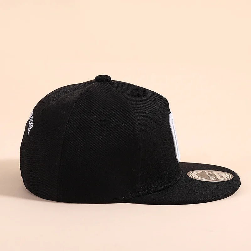 Kids Snapback Cap Embroidered Letter Flat Brim Baseball Hat for Children Boy Girl Solid Color Summer Sun Hats - The Melt Theory Lab by Kandylandlaiid LLC