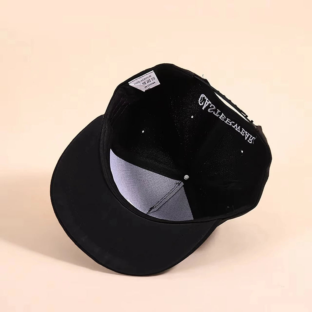 Kids Snapback Cap Embroidered Letter Flat Brim Baseball Hat for Children Boy Girl Solid Color Summer Sun Hats - The Melt Theory Lab by Kandylandlaiid LLC