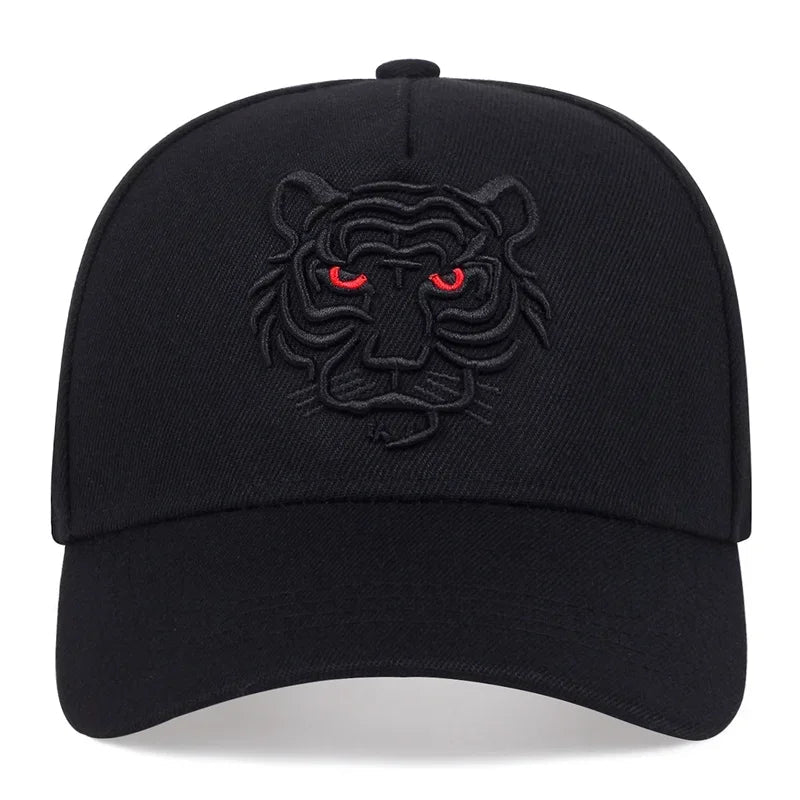 Leisure Trucker Caps Unisex Snapback HatsNew Cotton Black Tiger Embroidery Baseball Cap Men Women Hip Hop Hat Summ - The Melt Theory Lab by Kandylandlaiid LLC
