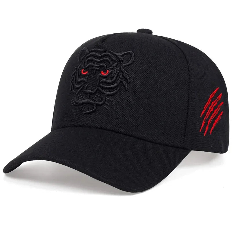 Leisure Trucker Caps Unisex Snapback HatsNew Cotton Black Tiger Embroidery Baseball Cap Men Women Hip Hop Hat Summ - The Melt Theory Lab by Kandylandlaiid LLC