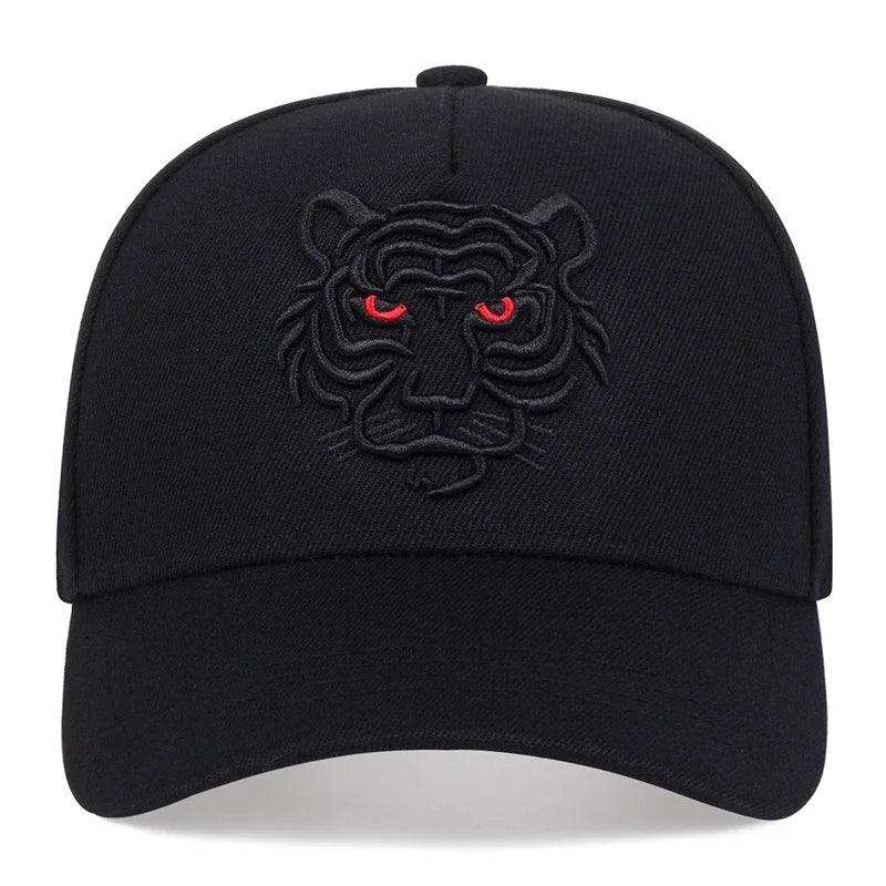 Leisure Trucker Caps Unisex Snapback HatsNew Cotton Black Tiger Embroidery Baseball Cap Men Women Hip Hop Hat Summ - The Melt Theory Lab by Kandylandlaiid LLC