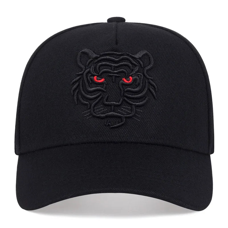 Leisure Trucker Caps Unisex Snapback HatsNew Cotton Black Tiger Embroidery Baseball Cap Men Women Hip Hop Hat Summ - The Melt Theory Lab by Kandylandlaiid LLC