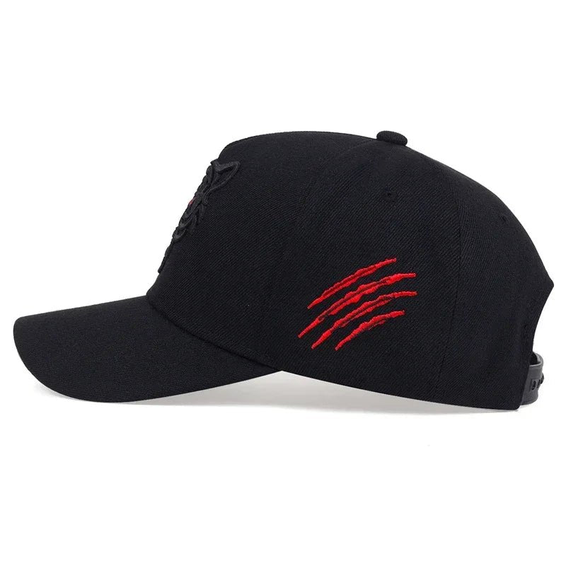 Leisure Trucker Caps Unisex Snapback HatsNew Cotton Black Tiger Embroidery Baseball Cap Men Women Hip Hop Hat Summ - The Melt Theory Lab by Kandylandlaiid LLC