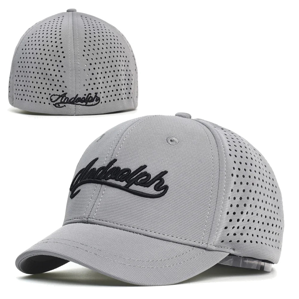 Mesh Short Brim Back Closed Baseball Cap Men Women Breathable Snapback Hats Fitted Dad Hat Adjustable Solid Trucker Style - The Melt Theory Lab by Kandylandlaiid LLC
