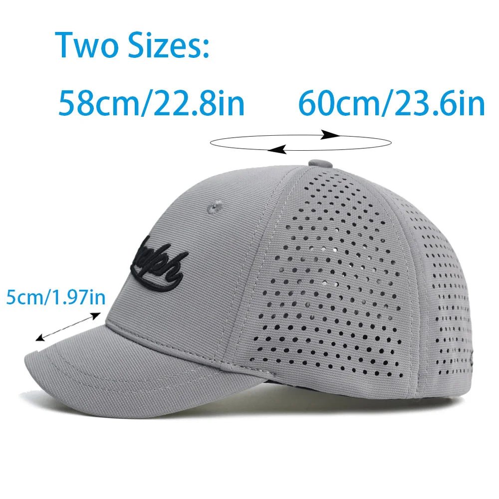 Mesh Short Brim Back Closed Baseball Cap Men Women Breathable Snapback Hats Fitted Dad Hat Adjustable Solid Trucker Style - The Melt Theory Lab by Kandylandlaiid LLC