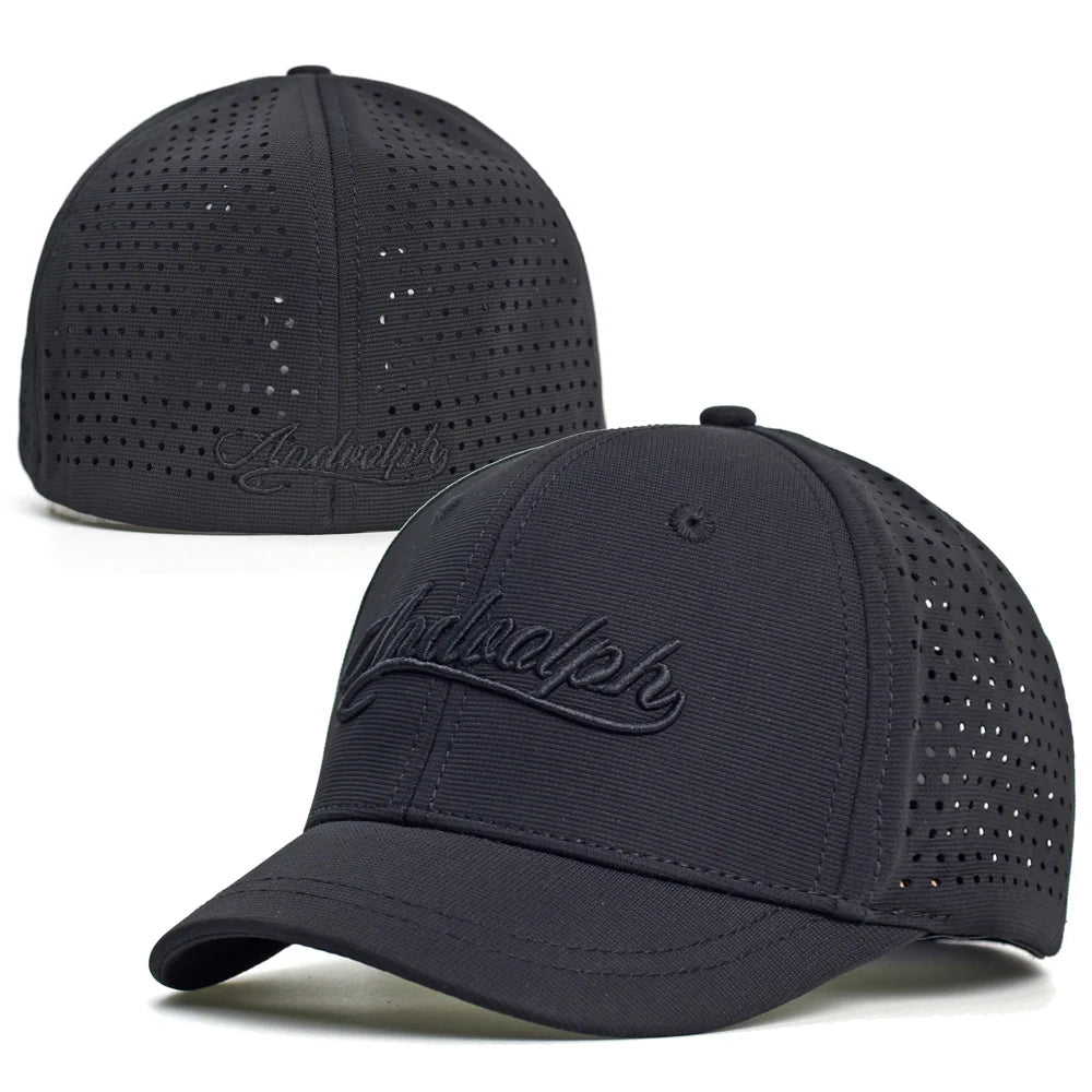 Mesh Short Brim Back Closed Baseball Cap Men Women Breathable Snapback Hats Fitted Dad Hat Adjustable Solid Trucker Style - The Melt Theory Lab by Kandylandlaiid LLC
