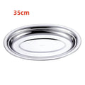 Multi - Size 304 Stainless Steel Oval Fish Plates Household Food Dinner Steamed Shallow Plate Dishes Kitchen Tableware Dinnerware - The Melt Theory Lab by Kandylandlaiid LLC