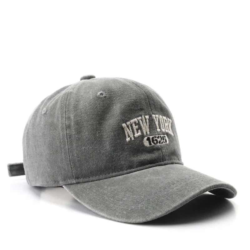 Retro NEW YORK Embroidery Snapback Hat for Men Women Vintage Washed Baseball Caps Spring Autumn Leisure Adjustable Soft Top Hats - The Melt Theory Lab by Kandylandlaiid LLC