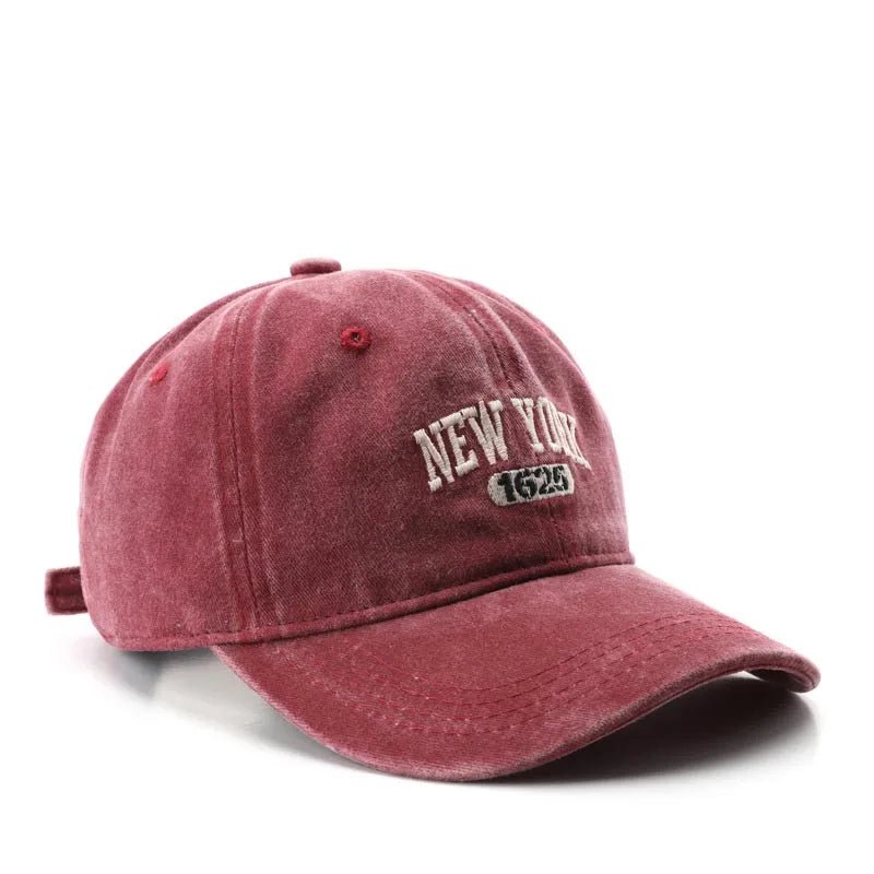 Retro NEW YORK Embroidery Snapback Hat for Men Women Vintage Washed Baseball Caps Spring Autumn Leisure Adjustable Soft Top Hats - The Melt Theory Lab by Kandylandlaiid LLC