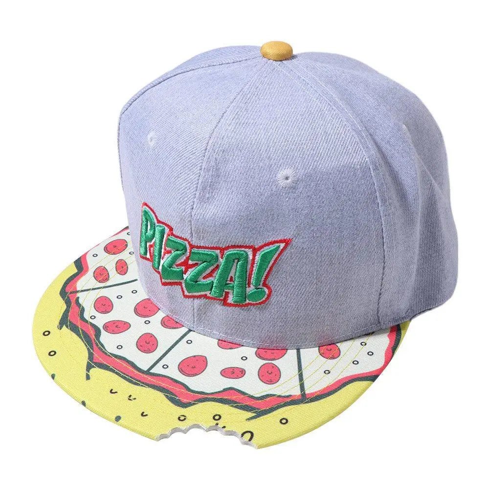 Snapback Hat Eye Pizza Baseball Cap Letter Embroidery Sunscreen Sun Hat Hip-hop Korean Style Peaked Cap Sports - The Melt Theory Lab by Kandylandlaiid LLC