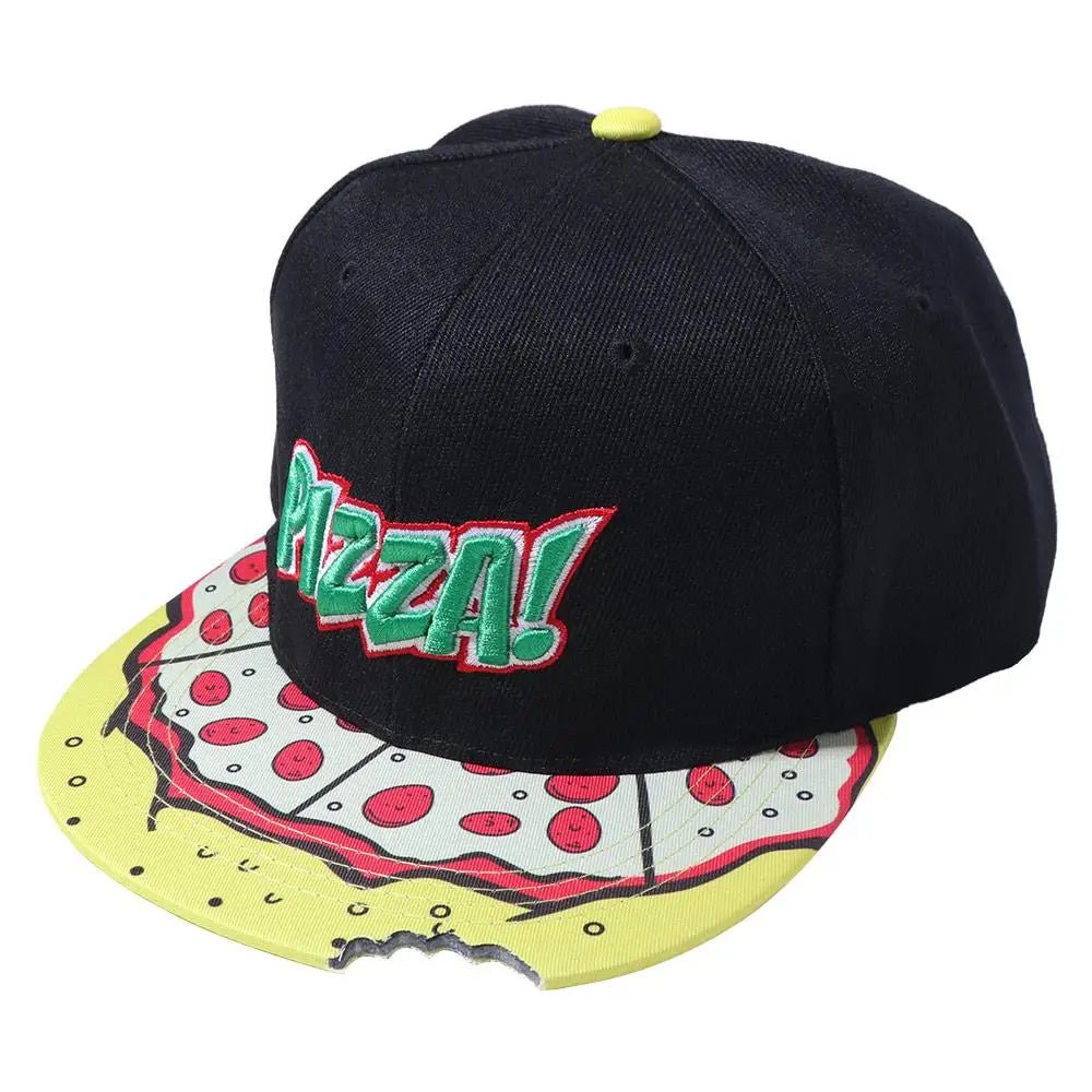 Snapback Hat Eye Pizza Baseball Cap Letter Embroidery Sunscreen Sun Hat Hip-hop Korean Style Peaked Cap Sports - The Melt Theory Lab by Kandylandlaiid LLC
