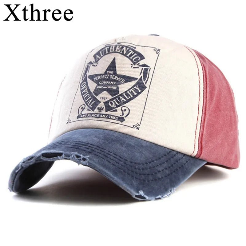 Xthree retro baseball cap women fitted cap snapback hats for men hip hop casual cap cheap hats casquette gorras bone - The Melt Theory Lab by Kandylandlaiid LLC