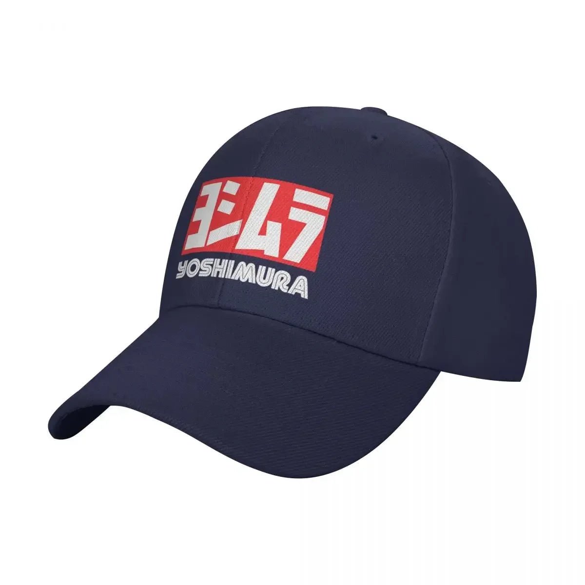 Yoshimura Motorcycle Racing Snapback Cap - Adjustable Black Baseball Hat with Bold Red & White Logo, Perfect for Sports Fans - The Melt Theory Lab by Kandylandlaiid LLC
